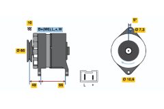 BOSCH 0986034780 — Генератор