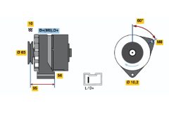 BOSCH 0986036891 — Генератор