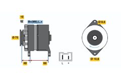 BOSCH 0986034851 — Генератор
