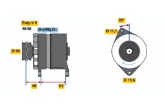 BOSCH 0986035710 — Alternator