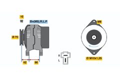 BOSCH 0986035791 — Alternator