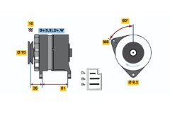 BOSCH 0986036010 — Генератор