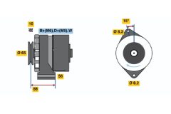 BOSCH 0986036250 — Генератор