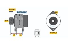 BOSCH 0986036471 — Alternator