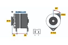 BOSCH 0986036711 — Генератор
