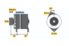 BOSCH 0986036780 — Alternator