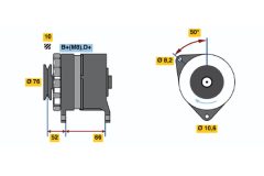 BOSCH 0986036961 — Alternator