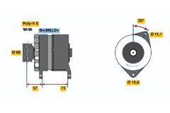 BOSCH 0986037130 — Alternator