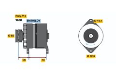 BOSCH 0986037150 — Alternator