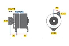 BOSCH 0986037160 — Alternator