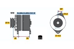BOSCH 0986037241 — Alternator