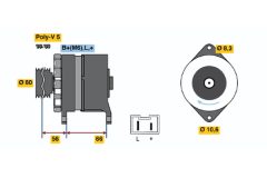 BOSCH 0986037291 — Генератор