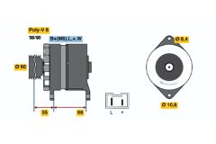BOSCH 0986037311 — Генератор