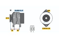 BOSCH 0986037491 — Alternator