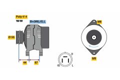 BOSCH 0986037561 — Alternator