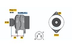 BOSCH 0986038151 — Alternator