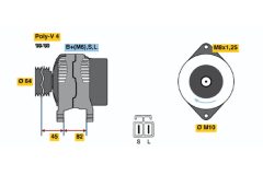 BOSCH 0986038281 — Генератор