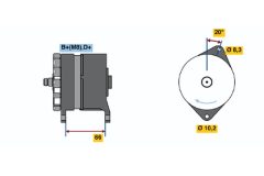 BOSCH 0986038351 — Alternator