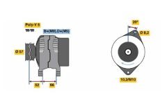 BOSCH 0986038750 — Alternator