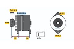 BOSCH 0986038861 — Генератор