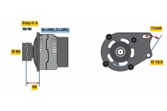 BOSCH 0986039471 — Alternator