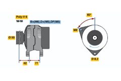 BOSCH 0986039700 — Генератор