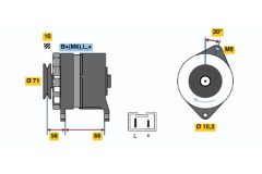 BOSCH 0986039971 — Генератор