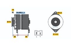 BOSCH 0986040031 — Генератор