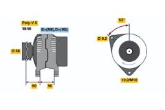 BOSCH 0986040231 — Alternator