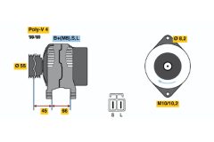 BOSCH 0986040541 — Alternator