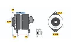 BOSCH 0986040581 — Генератор