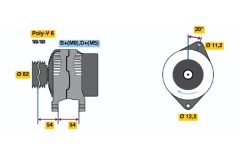 BOSCH 0986040641 — Alternator