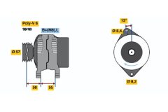 BOSCH 0986041100 — Генератор
