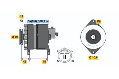 BOSCH 0986041781 — Генератор