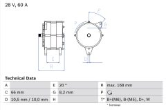 BOSCH 0986042051 — Alternator