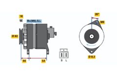 BOSCH 0986042241 — Alternator