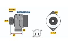 BOSCH 0986042341 — Alternator