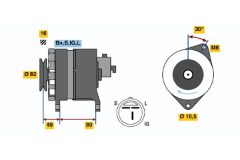 BOSCH 0986043121 — Генератор
