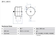BOSCH 0986044060 — Генератор