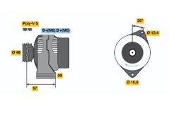 BOSCH 0986044621 — Alternator
