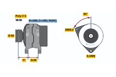 BOSCH 0986044631 — Генератор