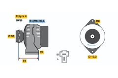 BOSCH 0986045461 — Alternator