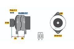 BOSCH 0986045491 — Alternator