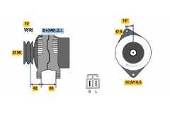 BOSCH 0986045521 — Alternator