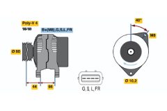 BOSCH 0986045581 — Alternator