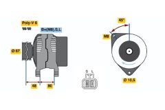 BOSCH 0986045641 — Генератор