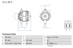 BOSCH 0986045651 — Генератор
