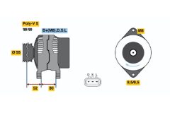 BOSCH 0986045731 — Alternator