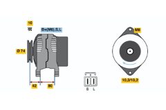 BOSCH 0986046371 — Генератор