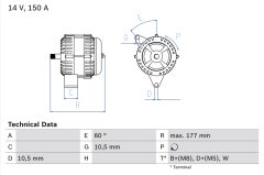 BOSCH 0986047210 — Генератор